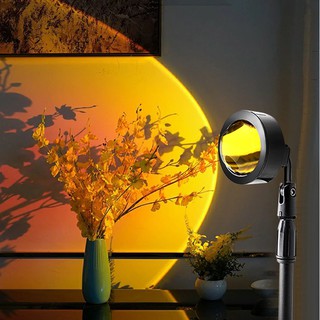 Projetor Luminária Flexível Pôr Do Sol Arco-íris Com 4 Cores Led Lâmpada Usb 37cm "Sunset RING LIGHT SOL" Tik Tok
