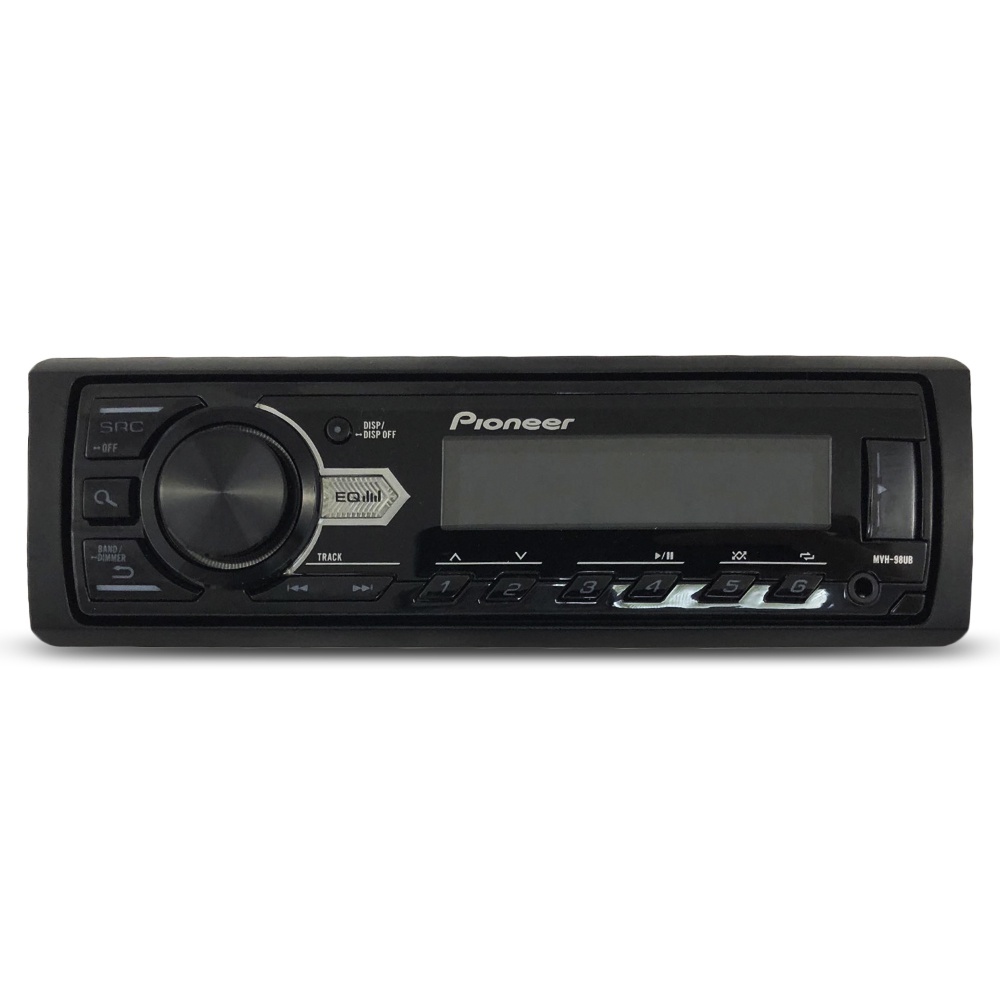 Mp3 Player Automotivo Pioneer MVH-98UB Usb Aux Rádio Fm Rca Equalizador ...