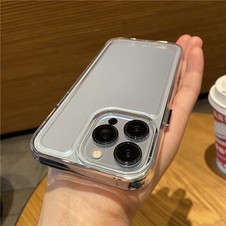 [2 Estojo Para iPhone 14 13 12 11 Pro MAX XS XR X 7 + 8 Mais Transparente À Prova De Choque Telefone