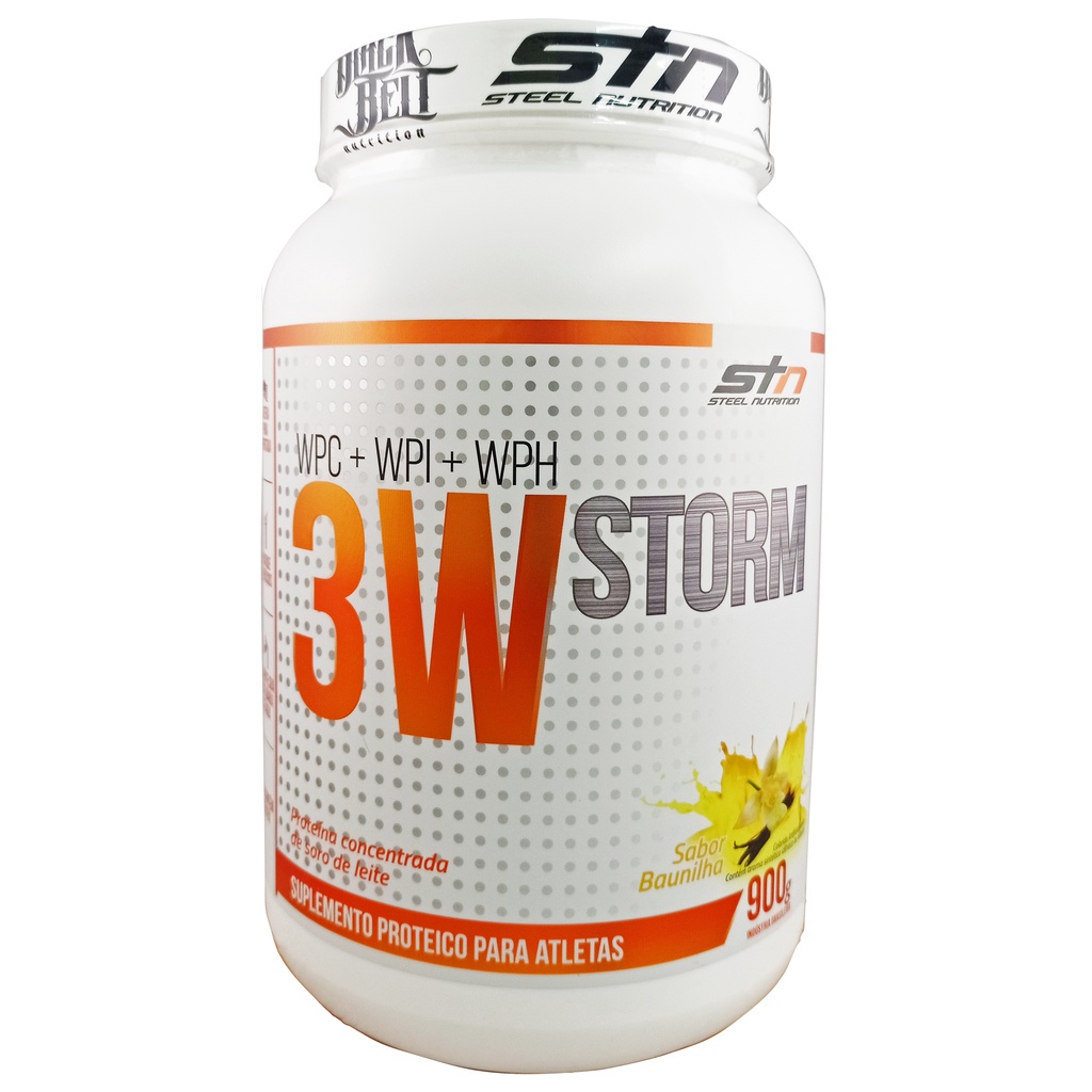 Whey Protein 3W Storm 900g Steel Nutrition Shopee Brasil