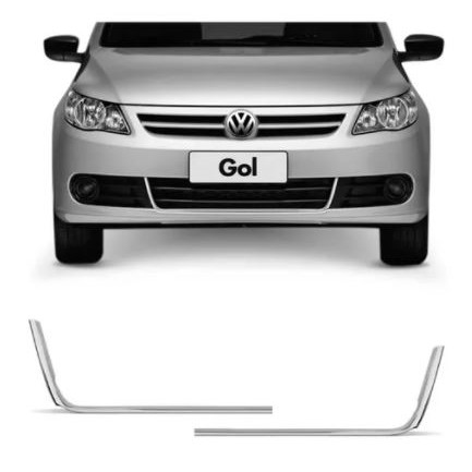 Aplique Cromado U Grade Dianteira Gol Voyage G5 2009 A 2013