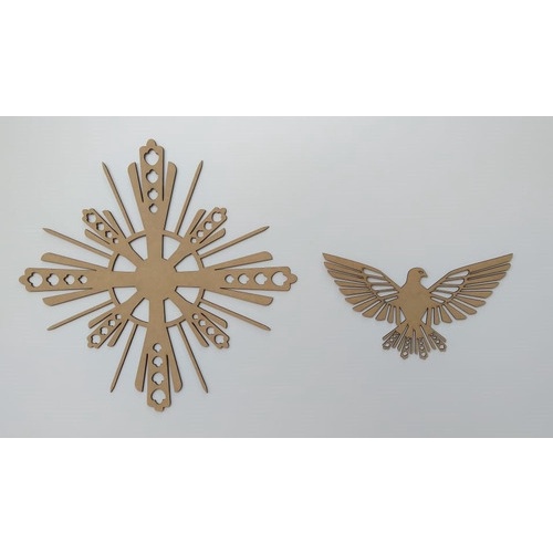 Divino Espírito Santo 50cmx50cm mdf cru 3mm Shopee Brasil