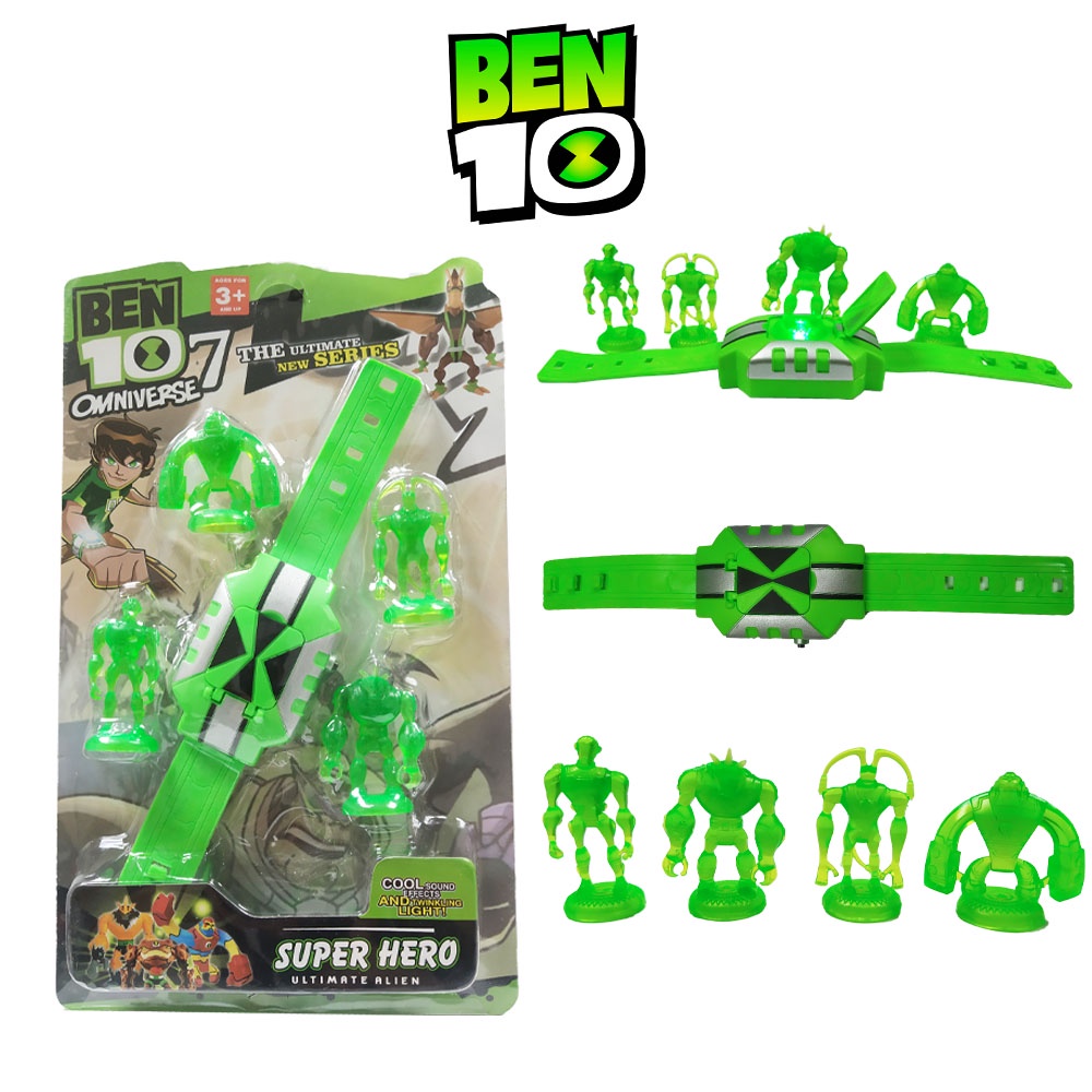 Relógio Ben 10 Ben Dez Omniverse Personagens Com Som E Luz | Shopee Brasil