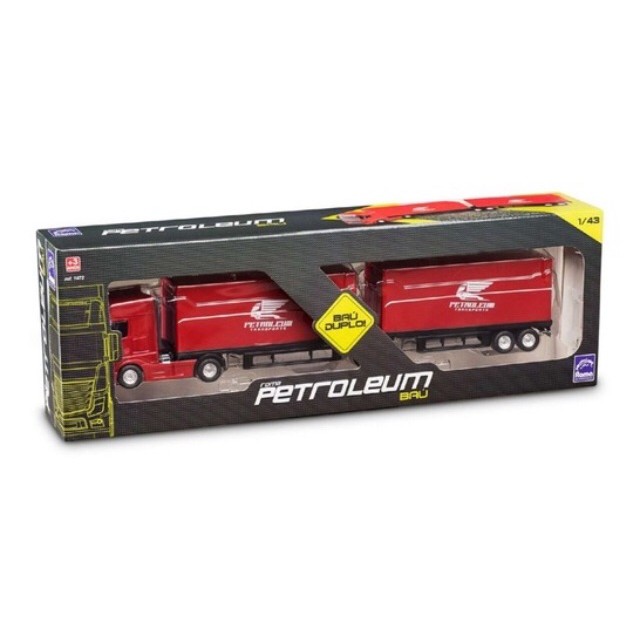 Caminhão Bitrem Baú Petroleum - Roma Brinquedos | Shopee Brasil