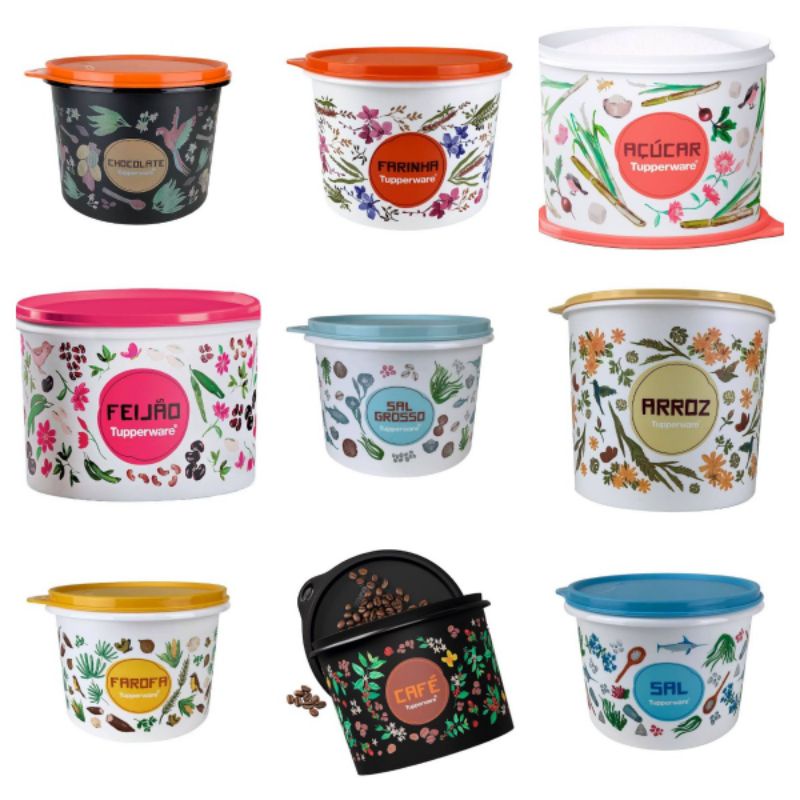 Tupperware Caixa Armazenagem Linha Floral - Diversas | Shopee Brasil