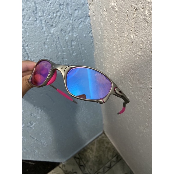 Óculos de Sol Oakley Juliet X Metal Lente Prizm Borrachinha Rosa