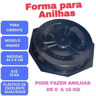 Forma Para Fabricação De Anilhas E Halteres Cimento - An0403