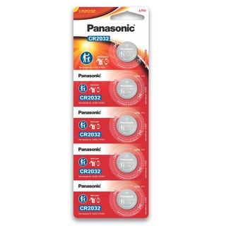 5x Blister Pila Batería Panasonic 2032 Mod: CR2032 3V 225mAh Tipo Botón