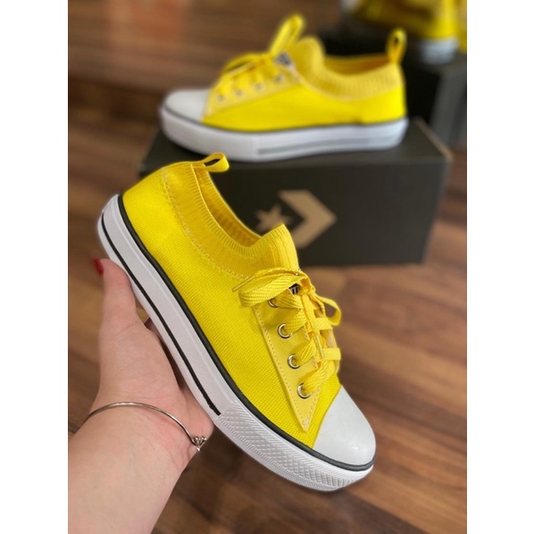 All star hot sale feminino amarelo