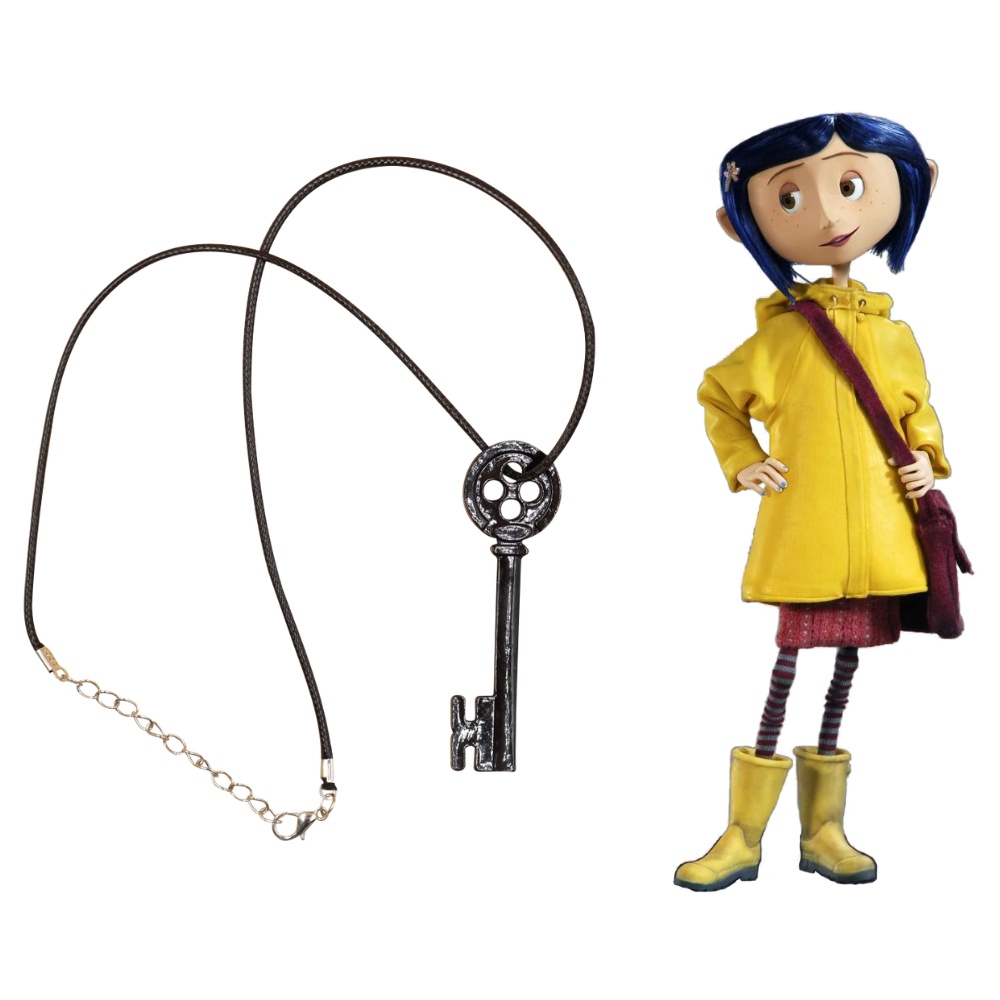Colar Coraline E O Mundo Secreto Pingente Chave Cosplay Geek | Shopee ...