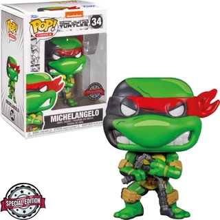 FUNKO POP TEENAGE MUTANT NINJA TURTLES EXCLUSIVE - MICHELANGELO 34 em Oferta na Shopee