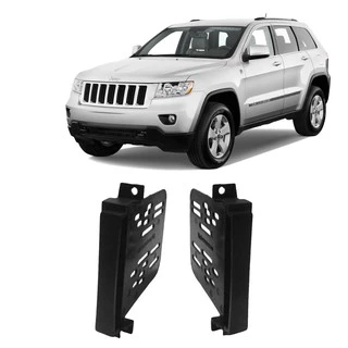 Moldura 2 Din - Jeep Grand Cherokee 2011 até 2013 - Preto