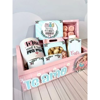 Kit Personalizado Pra Cafe Da Manha E Cesta