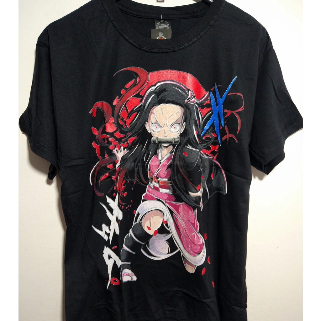 Camisa Camiseta Nezuko Oni Demon Slayer Kimetsu No Yaba Otaku