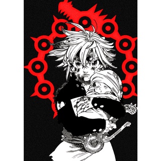 Placa Decorativa Quadro - Anime - Nanatsu No Taizai (gh329)