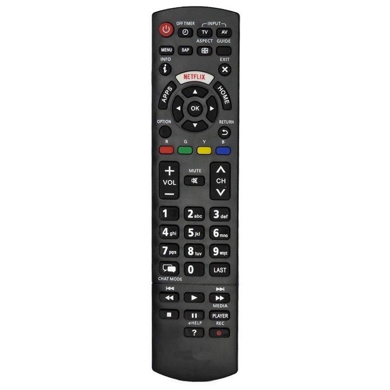 Controle Remoto Para Tv Panasonic LCD / LED Smart com Netflix - 8058 ...