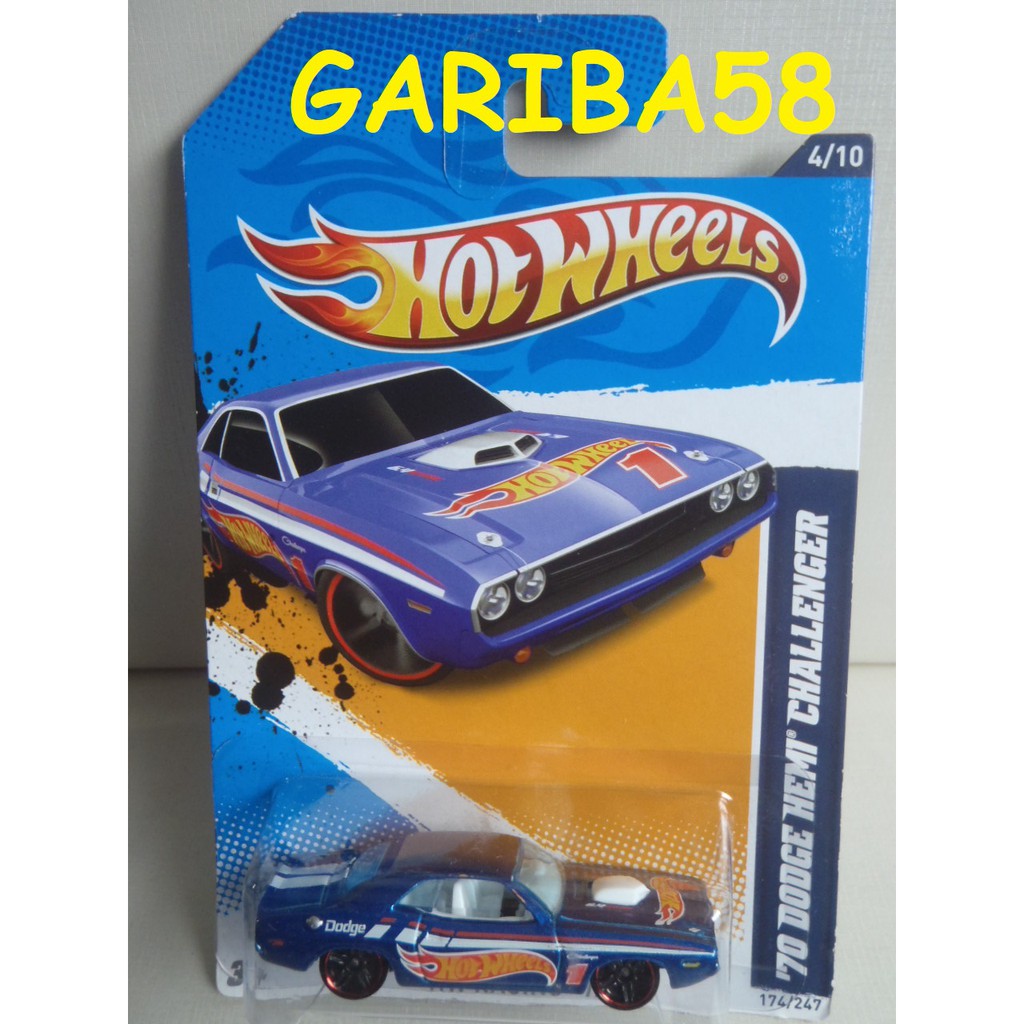 HOT WHEELS ´70 DODGE HEMI CHALLENGER 2012 HW RACING RACE TEAM