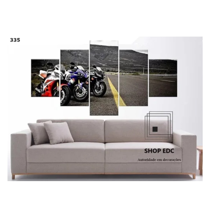 Painel Adesivo Oficina Motos Corrida J265 – Quartinho Decorado