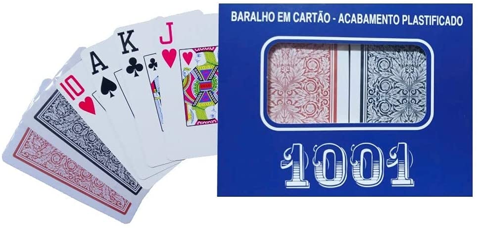 JOGO DE BARALHO COPAG 1001 DUPLO 100% PLÁSTICO 110 CARTAS - NITERÓI SPORTS