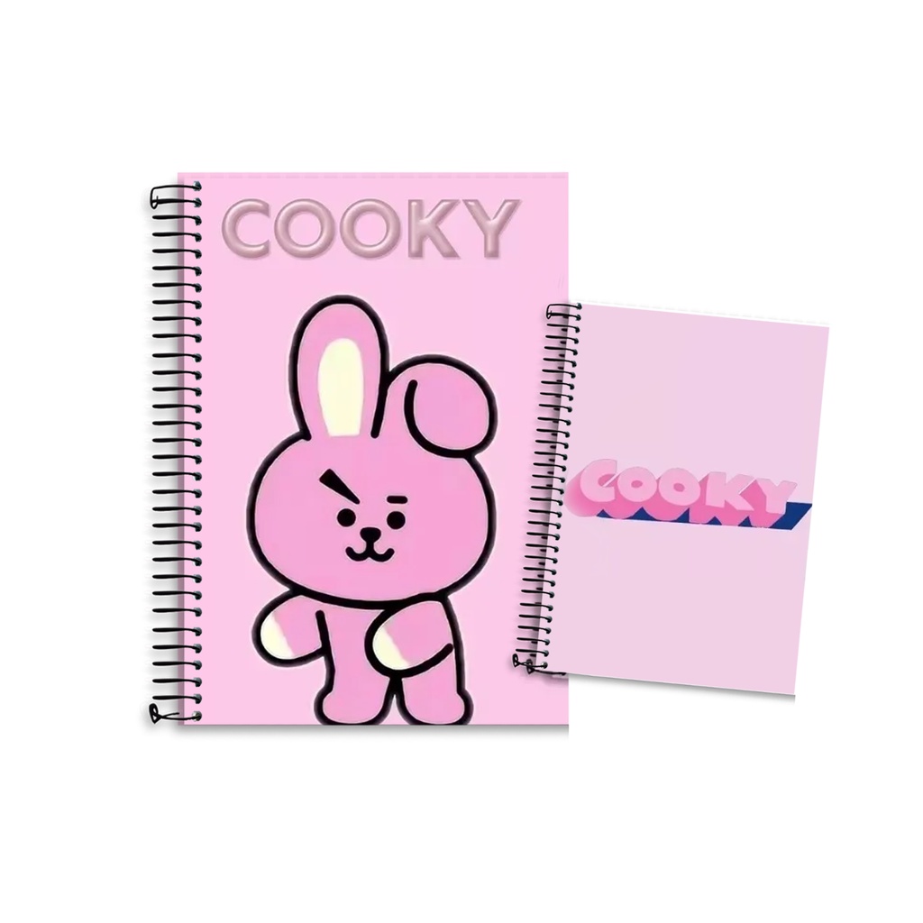 Caderno BT21 10 Matérias Kpop Fanmade — Modelo: Cooky | Shopee Brasil