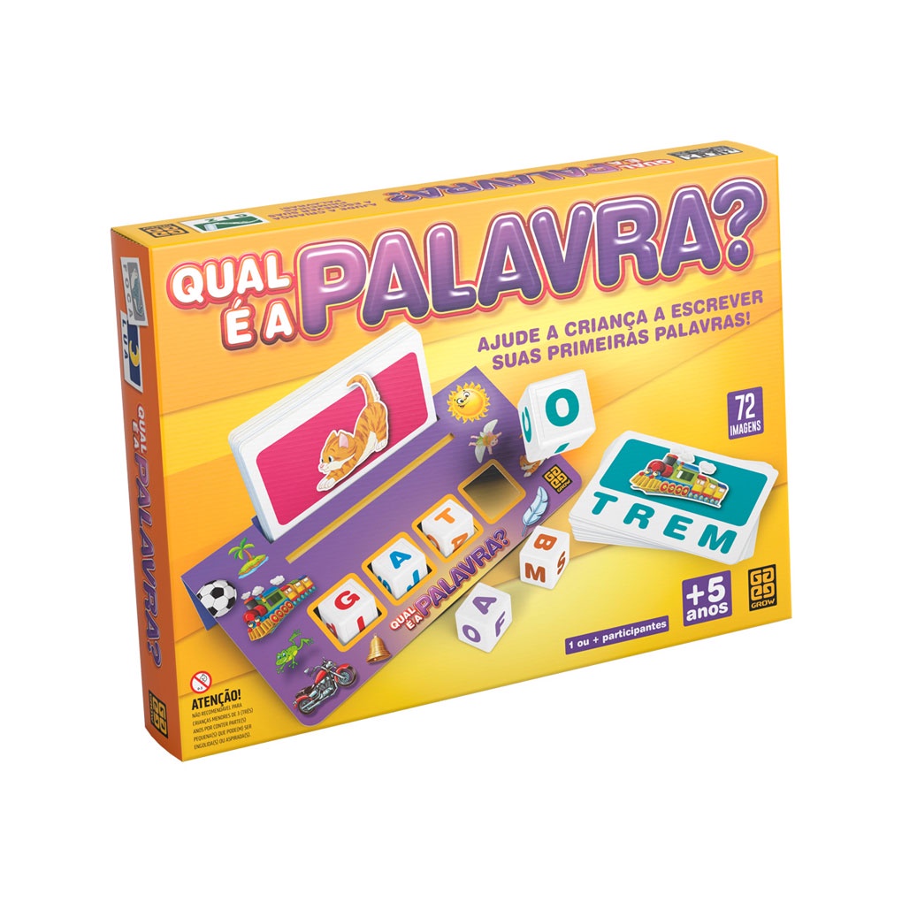 Jogo Didatico e Educativo Bingo Letras +5 Anos Grow