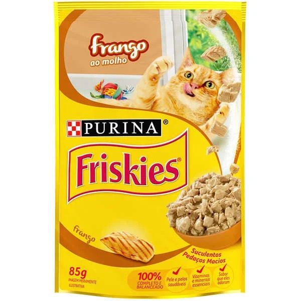 Sachê Friskies Frango ao Molho 85G