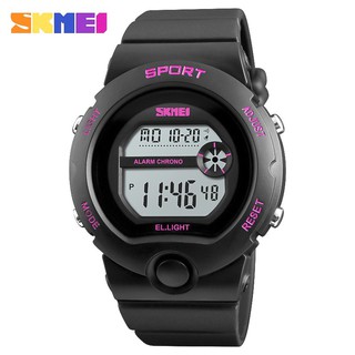 Skmei mulheres esporte relógios marca de luxo feminino led eletrônico relógio digital senhoras à prova dwaterproof água relógio pulso relogio feminino 1334