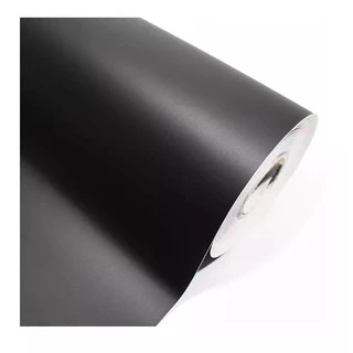 Adesivo Geladeira Móveis Fogão Preto Fosco - 5m X 50cm + Espatula