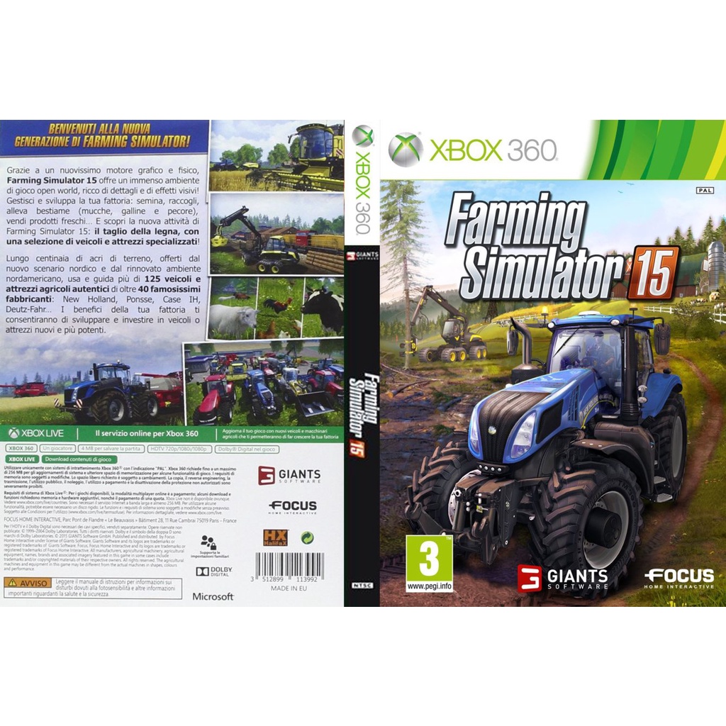 Farming Simulator 15 para xbox 360 versão LT 3.0