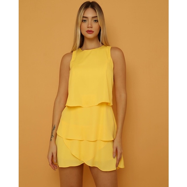 Vestido best sale curto liso