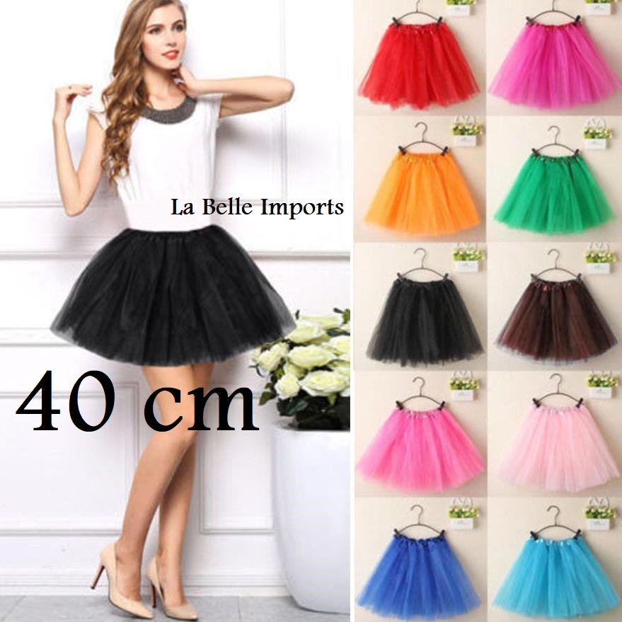 Saia de best sale tule colorida adulto