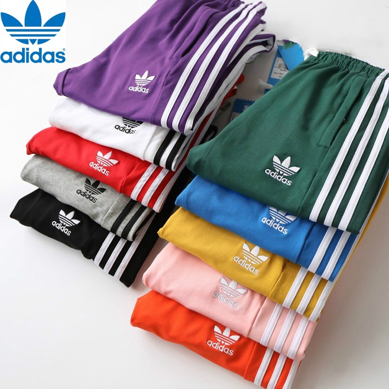 【 10 Colors 】 CloverMen's E Calças Vintage De Malha Reta Bordadas Com O Logotipo Clássico Joggers Couple Loose Straight