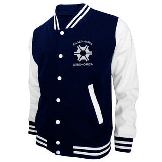 Jaqueta Casaco Engenharia Agron mica Masculina College Moletom Blusa de Frio