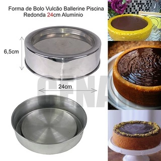 FORMA PISCINA PARA BOLO BALLERINE PISCINA 24 x 6.5cm