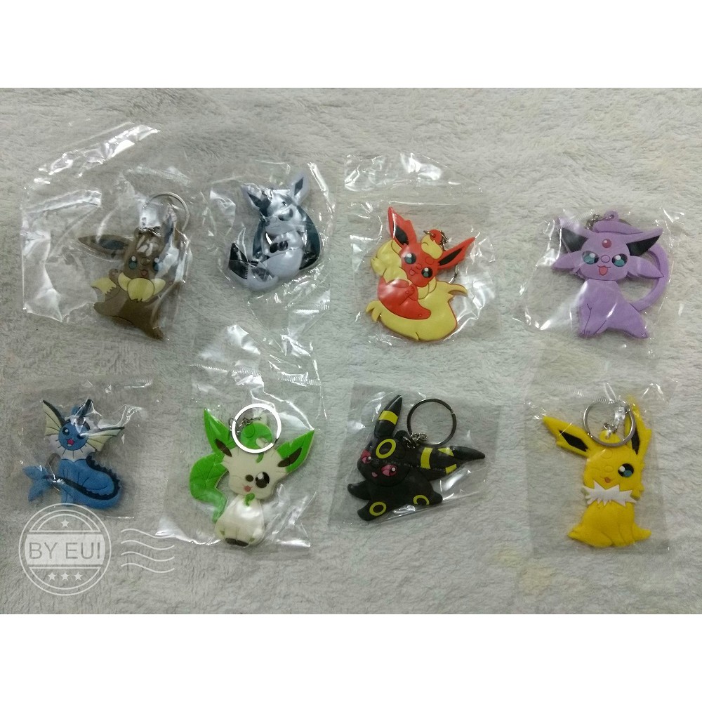 Chaveiros Pokémon - Eevelutions - Eevee & Evoluções - Pokémon Keychain