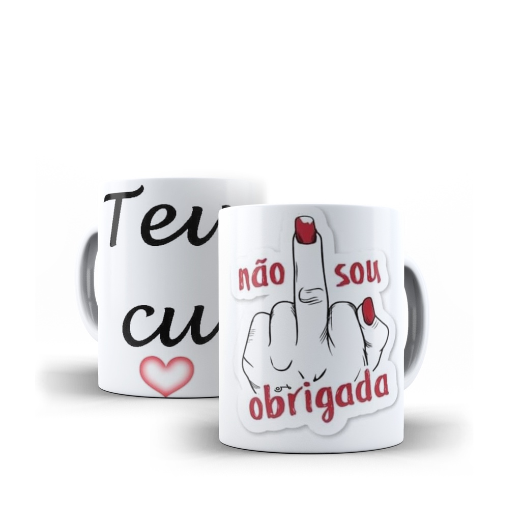 Caneca Teu Cu Frases Engraçadas | Shopee Brasil