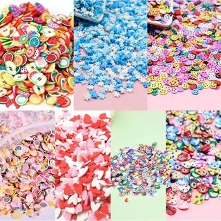 10g de Fimo fatiado para laços unhas decoração ，slime e artesanato