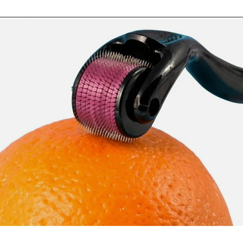 Dermaroller 540 Agulhas Crescimento Capilar Barba Calvice