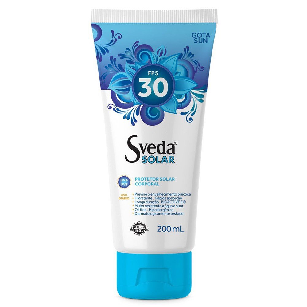 Protetor Solar Sveda Corporal FPS 30 200ml | Shopee Brasil