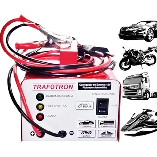 Carregador Baterias 12v 10ah Até 300 Amperes Portatil Cf10