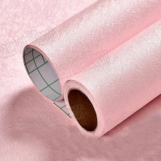 Papel De Parede Adesivo Texturizado Rosa Lavável