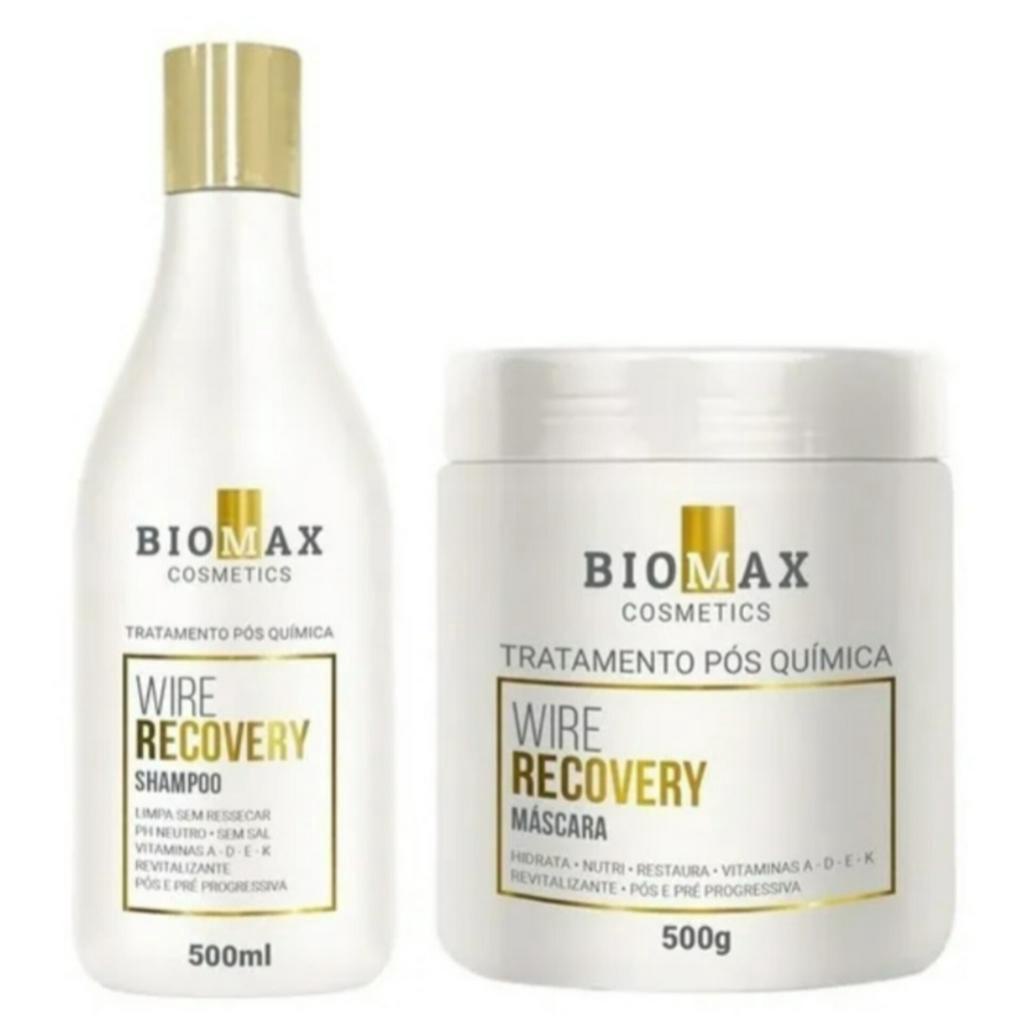 Kit Pós Progressiva Biomax Shampoo + Máscara 500g | Shopee Brasil