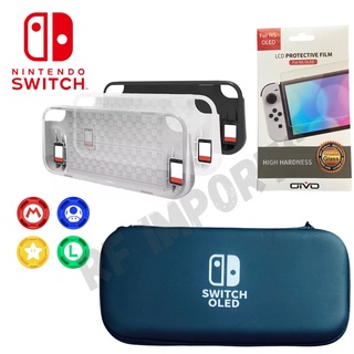 Capa (alta Proteção) Tpu + Pelicula P/ Nintendo Switch Oled