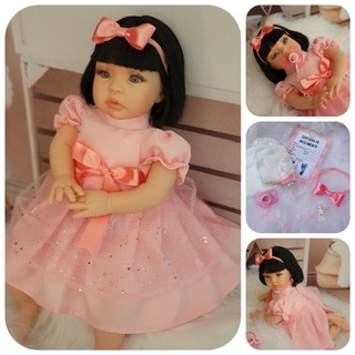 Boneca Reborn Princesa Menina Barata - Com Kit Completo