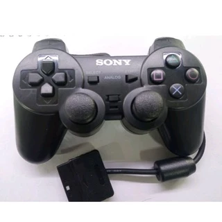 Controle para PS2 analógico Com Fio- Cor Preto fosco