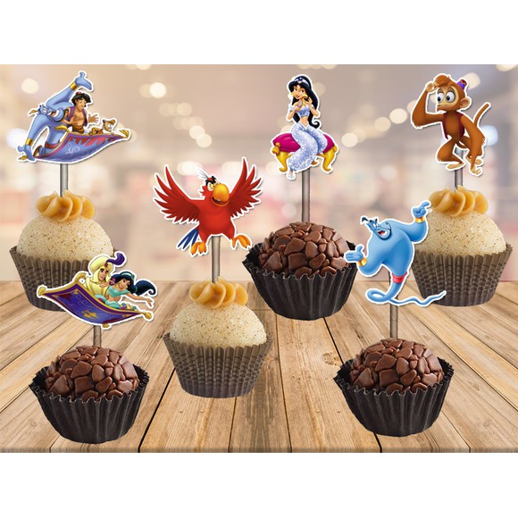 topper´s Aladdin e Jasmine - 50unidades | Shopee Brasil