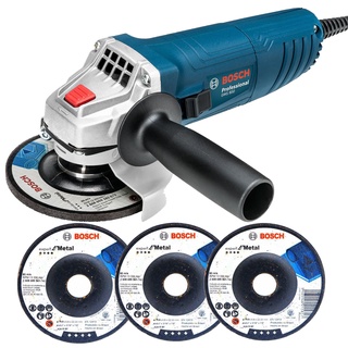 Esmerilhadeira Angular de 4 1/2" Bosch GWS 850 850W com 3 Discos