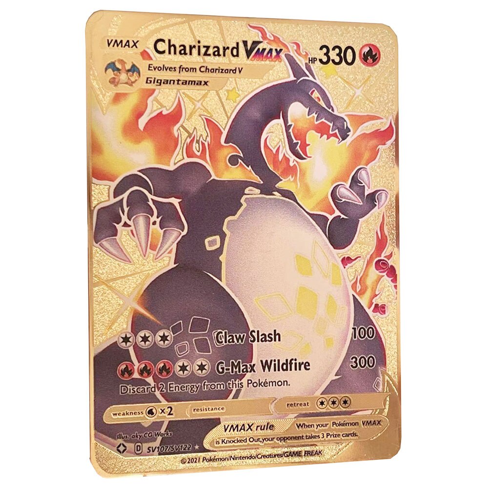 New Pokemon Cards in Portuguese TAG TEAM GX V VMAX Trainer Energy  Holographic Playing Cards Game Português Children Toy