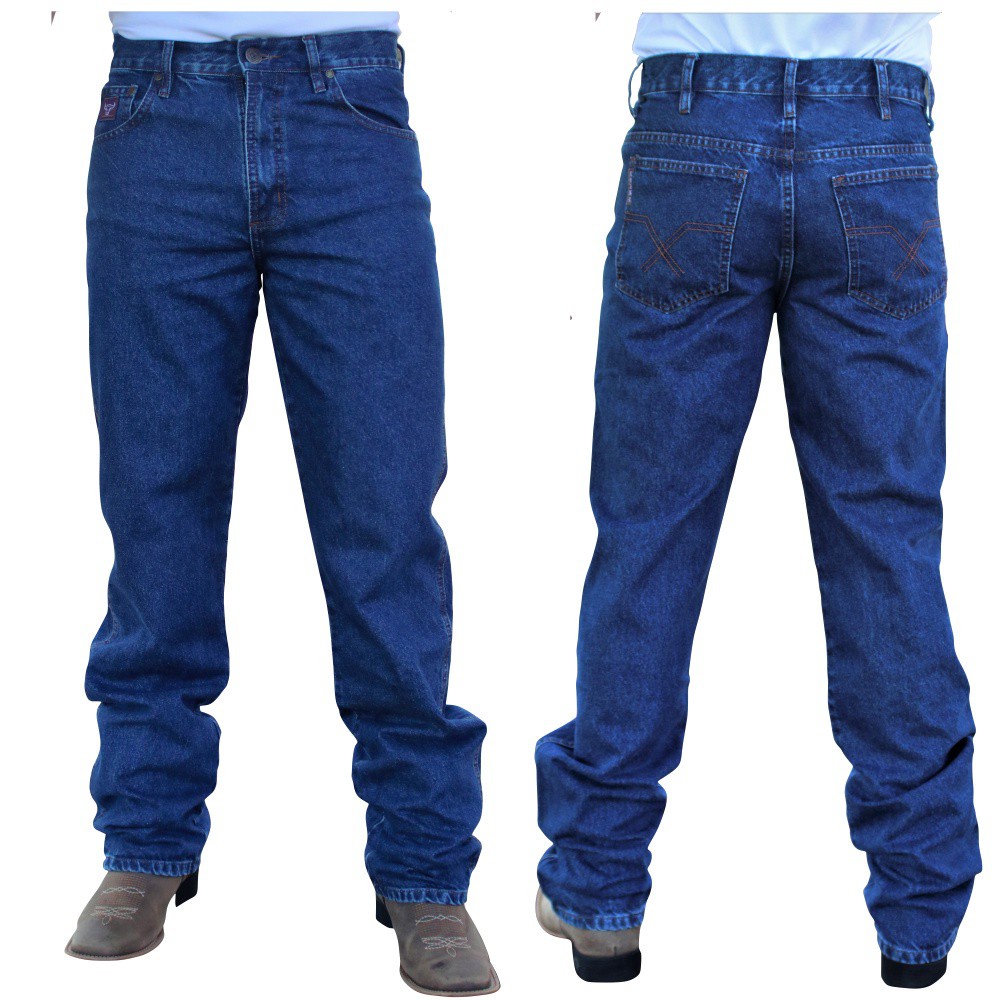 Calça Jeans masculina country balão