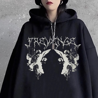 Moletom Blusa De Frio Canguru Algodão Unissex Com Capuz Dark Angel Print